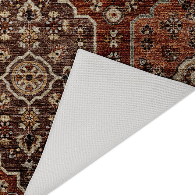 Dalyn Silk Road SR7 Paprika Rug backing detail