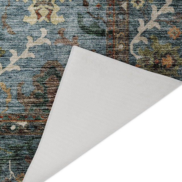 Dalyn Silk Road SR8 Aqua Rug backing detail