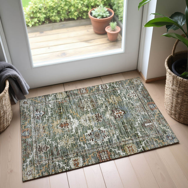 Dalyn Silk Road SR8 Basil Rug shown in a room