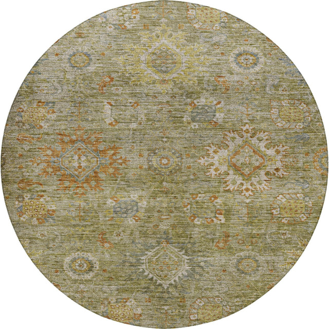 Dalyn Silk Road SR9 Sage Rug round rug