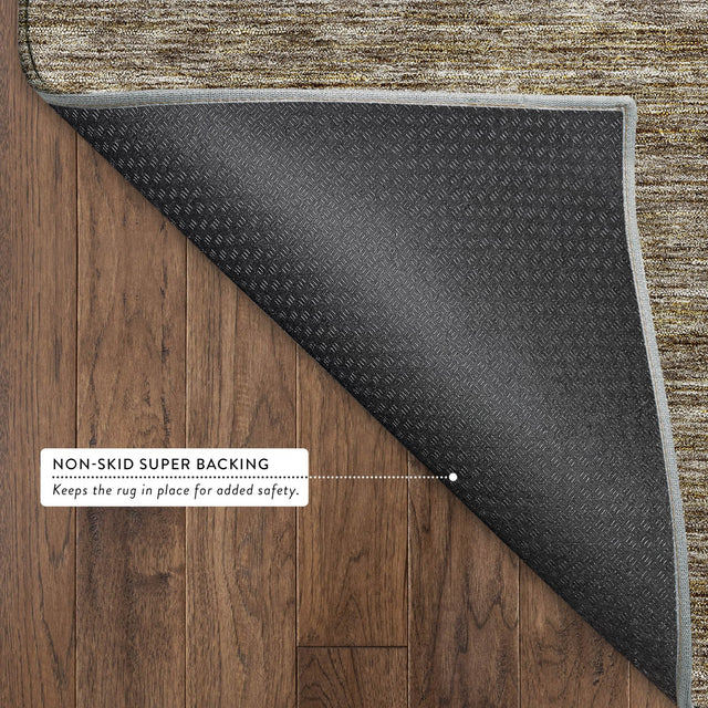 Dalyn Soft Essentials SE1 Brown Rug backing detail