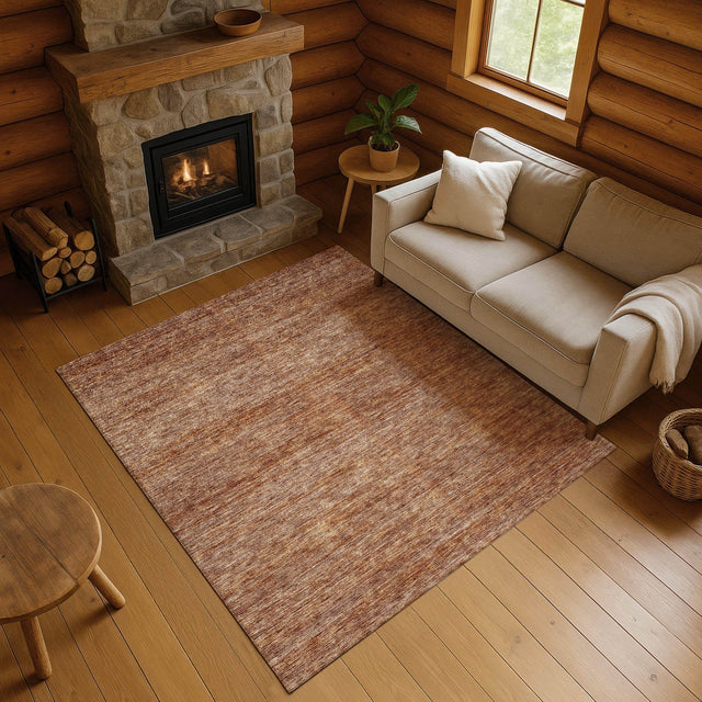 Dalyn Soft Essentials SE1 Copper Rug shown in a room