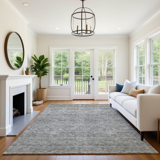 Dalyn Soft Essentials SE1 Gray Rug shown in a room