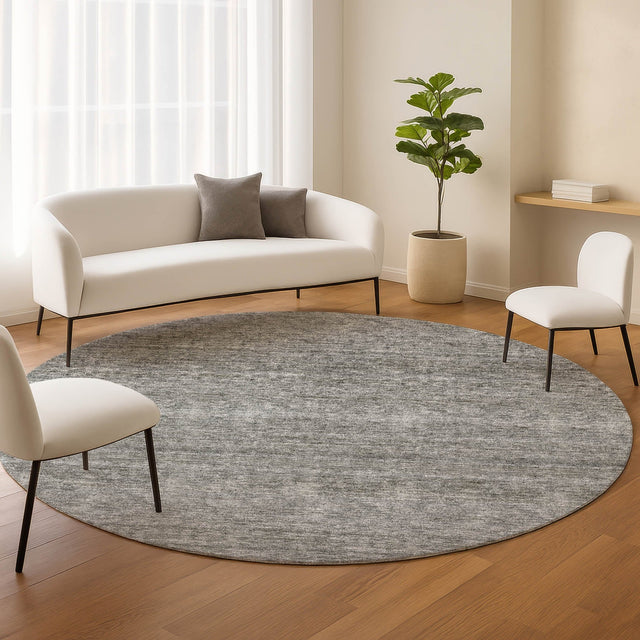 Dalyn Soft Essentials SE1 Gray Rug shown in a room