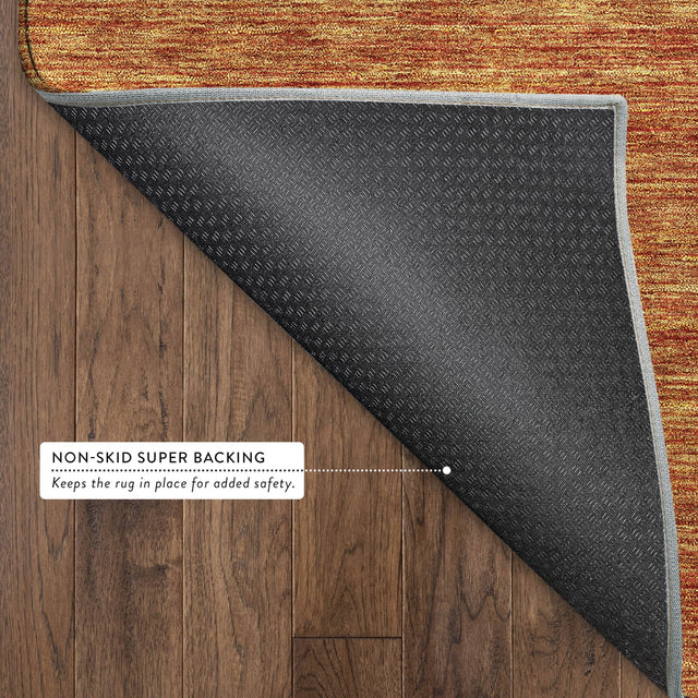 Dalyn Soft Essentials SE1 Orange Rug backing detail