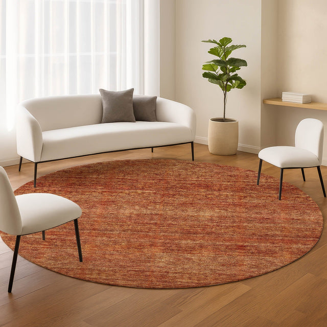 Dalyn Soft Essentials SE1 Paprika Rug shown in a room