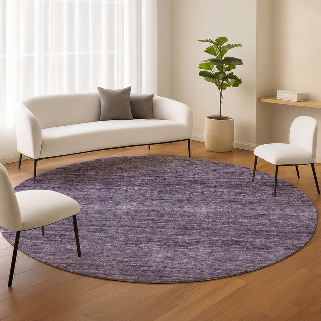 Dalyn Soft Essentials SE1 Plum Rug shown in a room