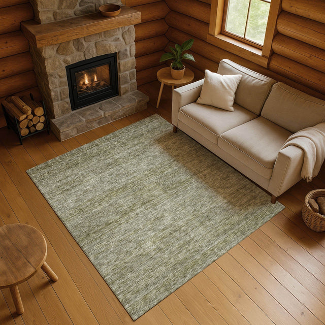 Dalyn Soft Essentials SE1 Sage Rug shown in a room