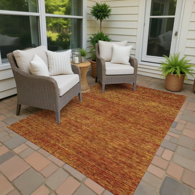 Dalyn Soft Essentials SE1 Terracotta Rug outdoor lifestyle image
