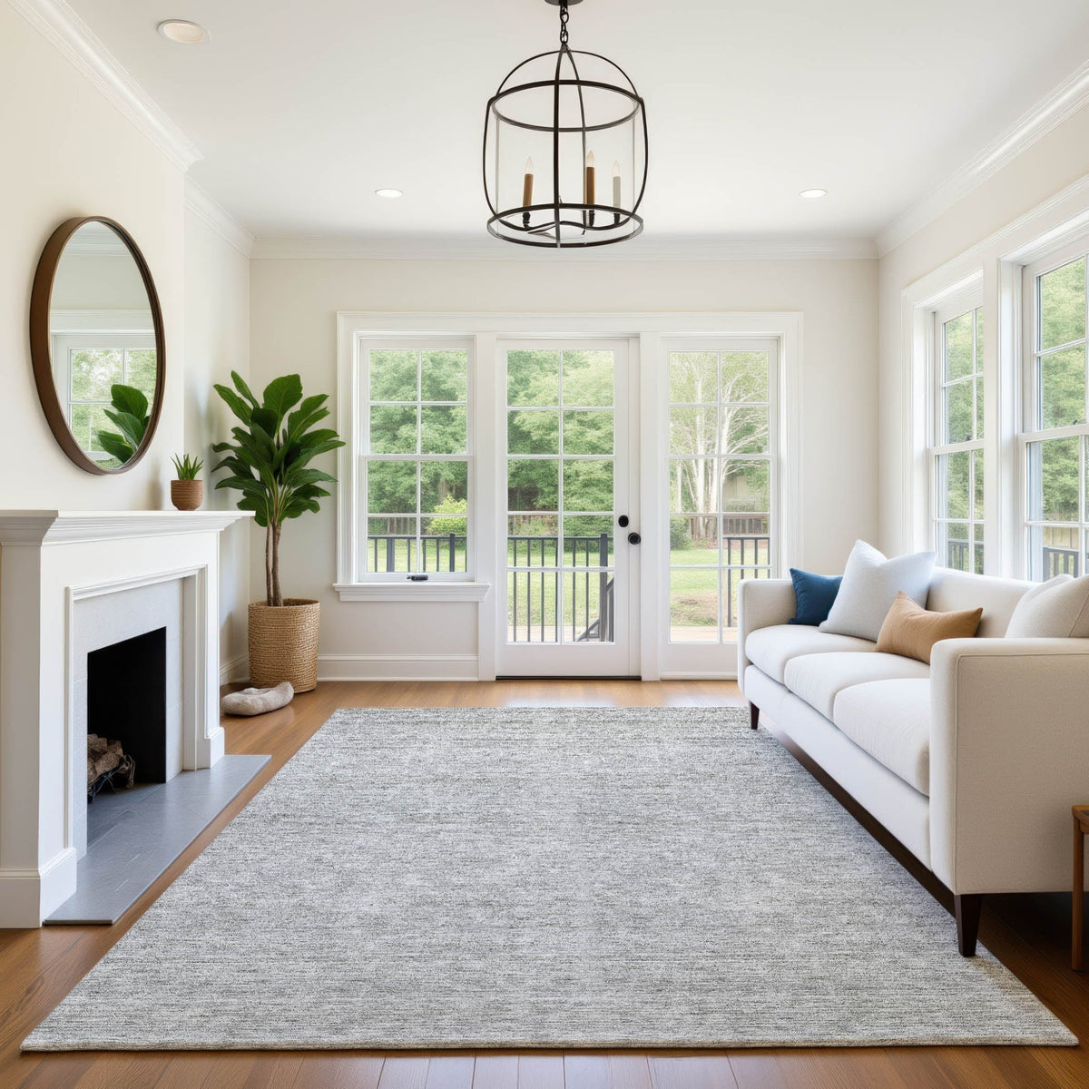 Dalyn Soft Essentials SE1 Transitional Machine Made Gray Rug