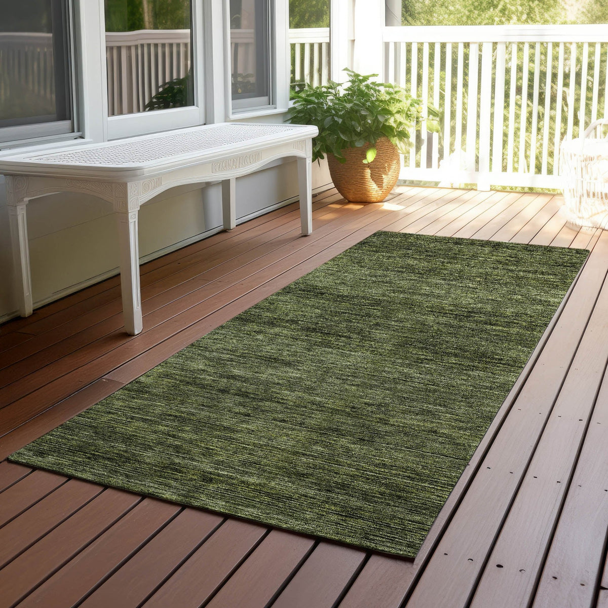 Dalyn Soft Essentials SE1 Transitional Machine Made Green Rug