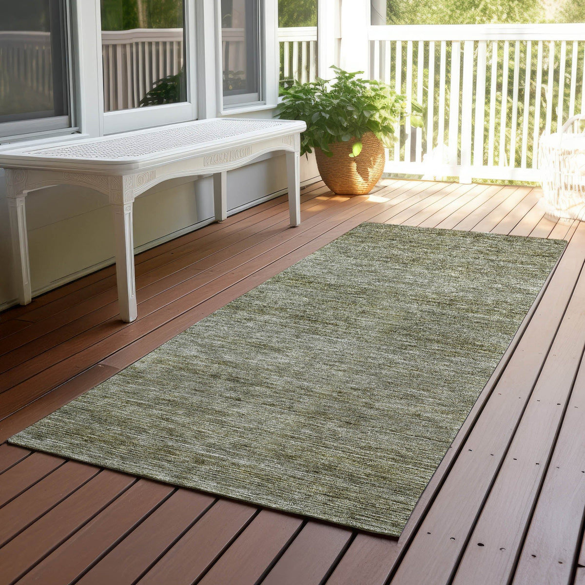 Dalyn Soft Essentials SE1 Transitional Machine Made Green Rug