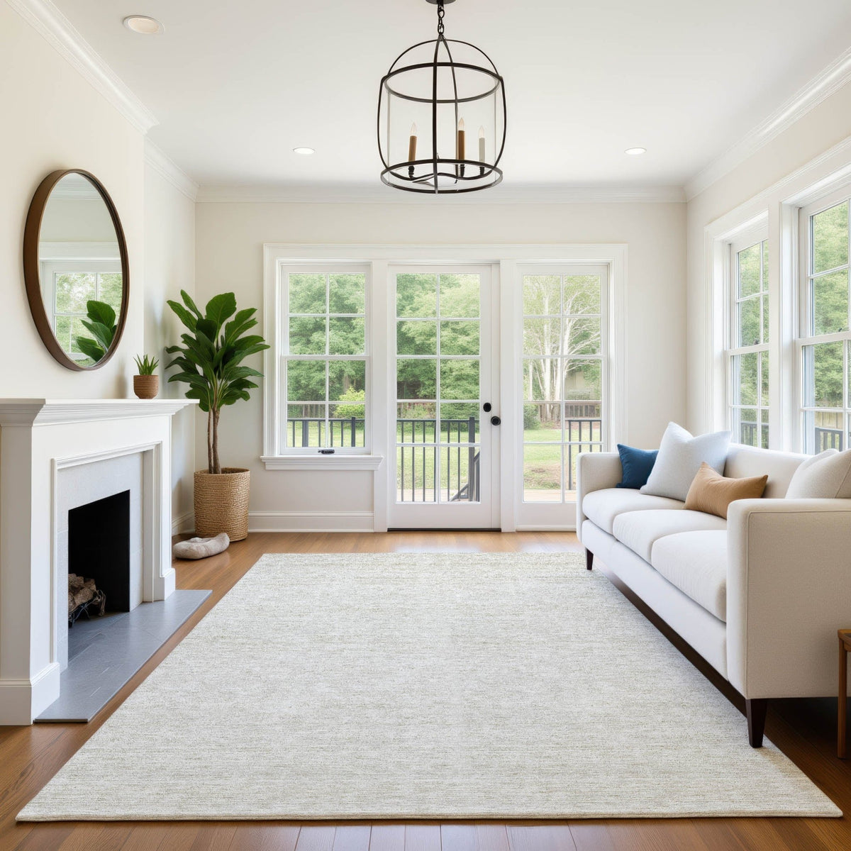 Dalyn Soft Essentials SE1 Transitional Machine Made Ivory Rug