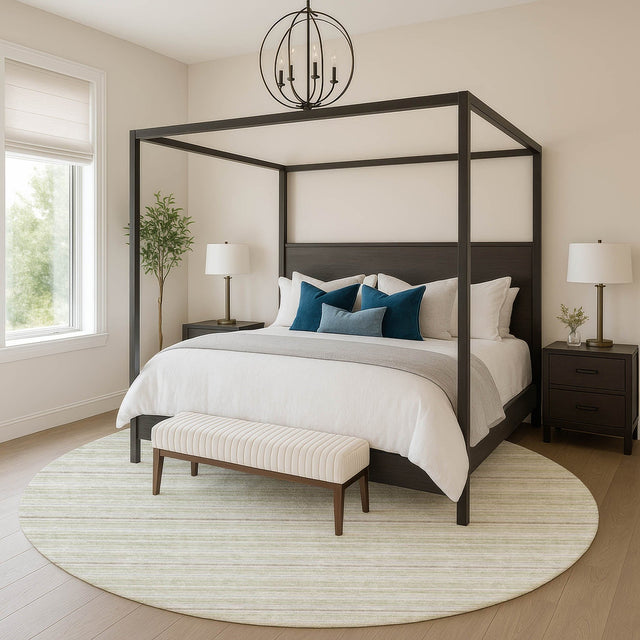 Dalyn Soft Essentials SE2 Celery Rug shown in a room