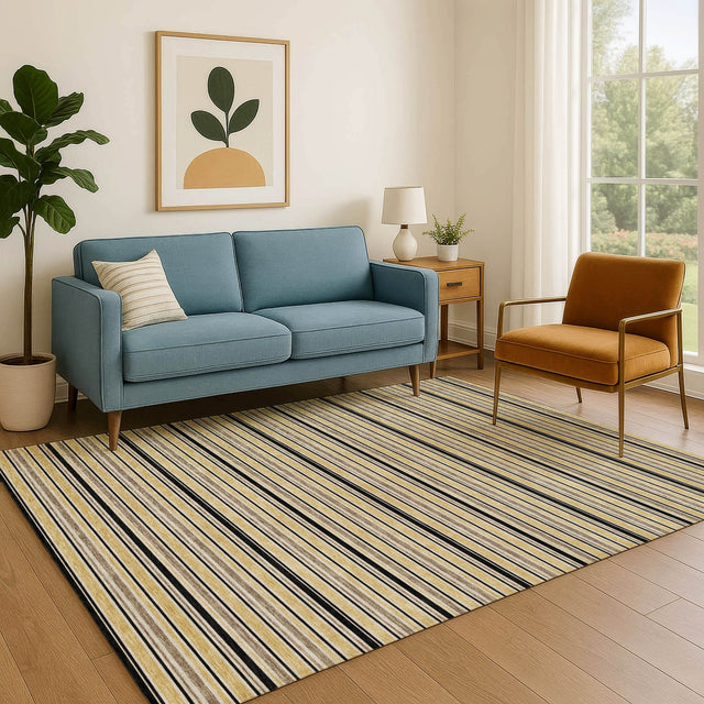 Dalyn Soft Essentials SE2 Honey Rug shown in a room