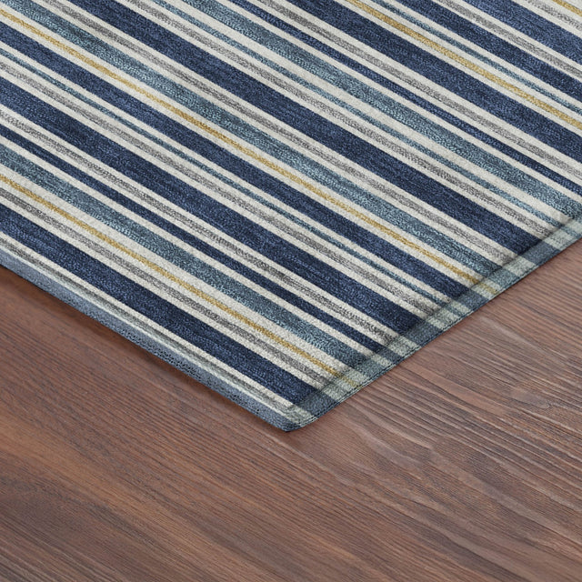 Dalyn Soft Essentials SE2 Navy Rug corner detail