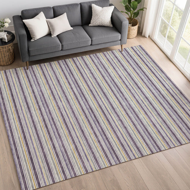 Dalyn Soft Essentials SE2 Plum Rug shown in a room