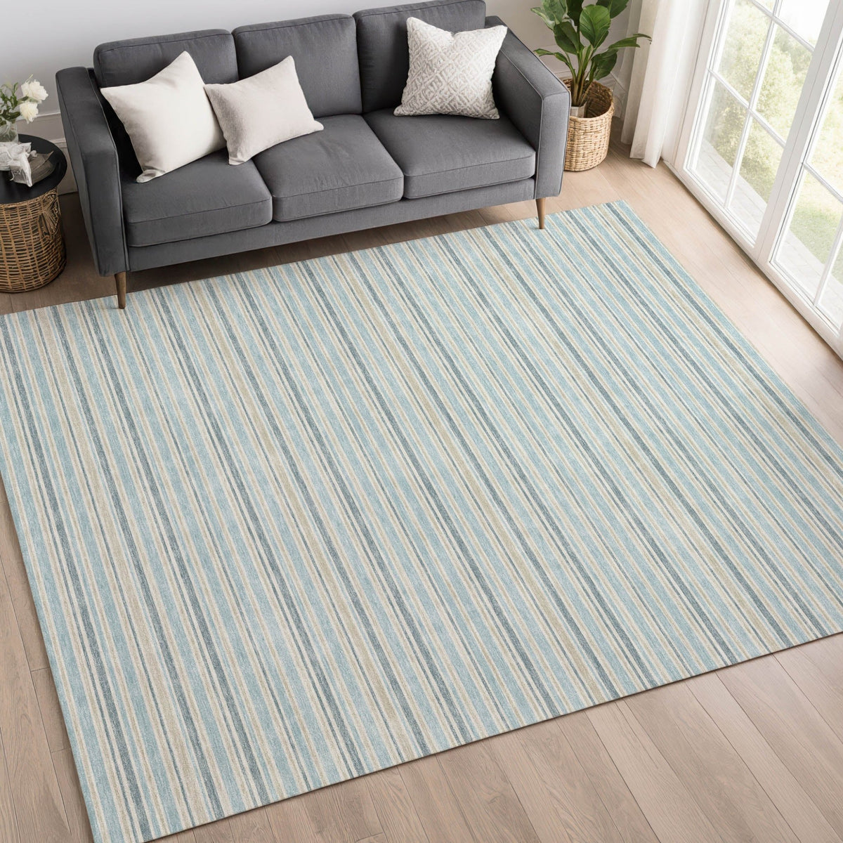 Dalyn Soft Essentials SE2 Transitional Machine Made Blue Rug