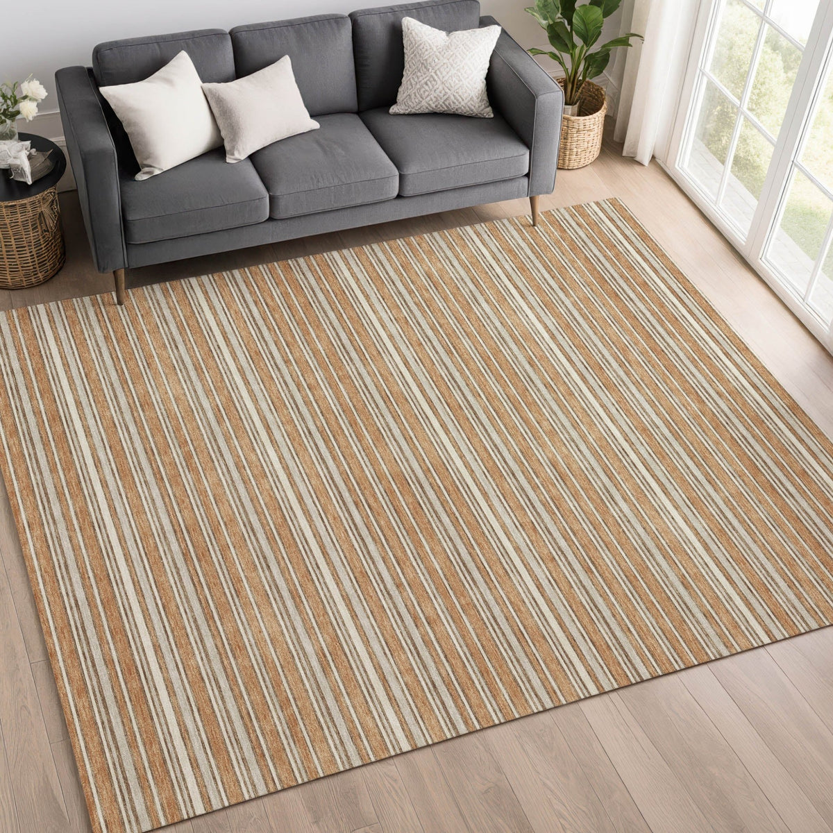 Dalyn Soft Essentials SE2 Transitional Machine Made Orange Rug