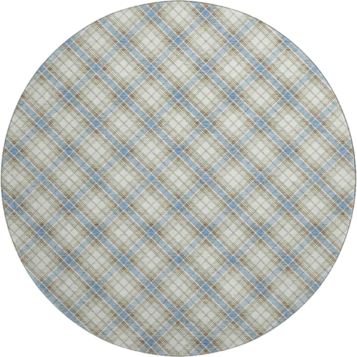Dalyn Soft Essentials SE3 Blue Rug round rug