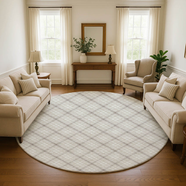 Dalyn Soft Essentials SE3 Linen Rug shown in a room