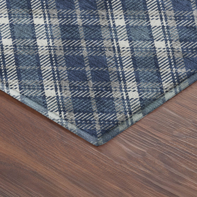 Dalyn Soft Essentials SE3 Navy Rug corner detail