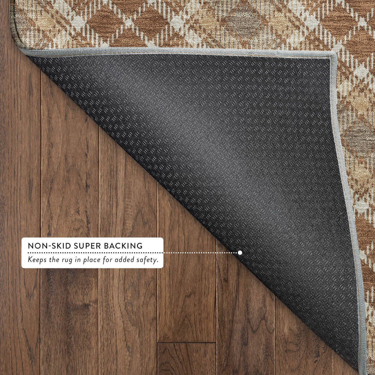 Dalyn Soft Essentials SE3 Paprika Rug backing detail
