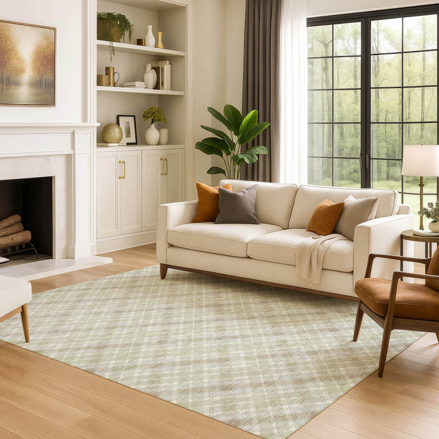 Dalyn Soft Essentials SE3 Transitional Machine Made Green Rug