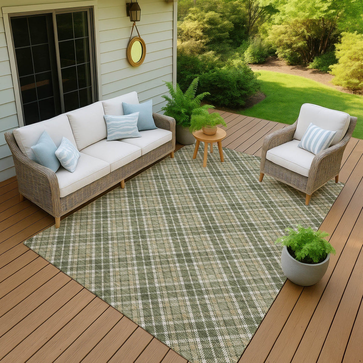 Dalyn Soft Essentials SE3 Transitional Machine Made Green Rug