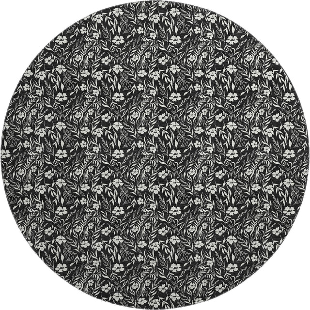 Dalyn Soft Essentials SE4 Black Rug round rug