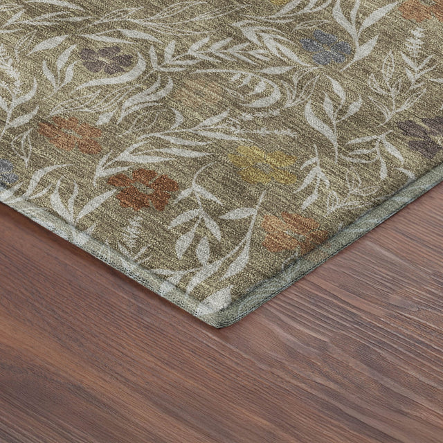 Dalyn Soft Essentials SE4 Coffee Rug corner detail