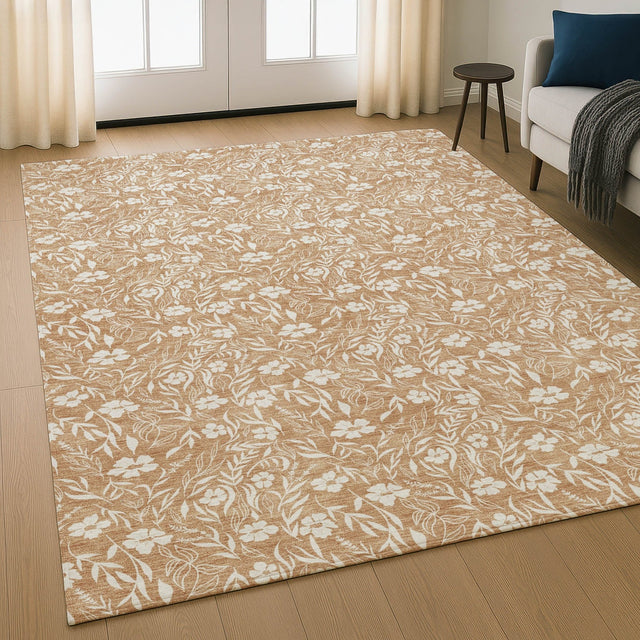 Dalyn Soft Essentials SE4 Copper Rug shown in a room