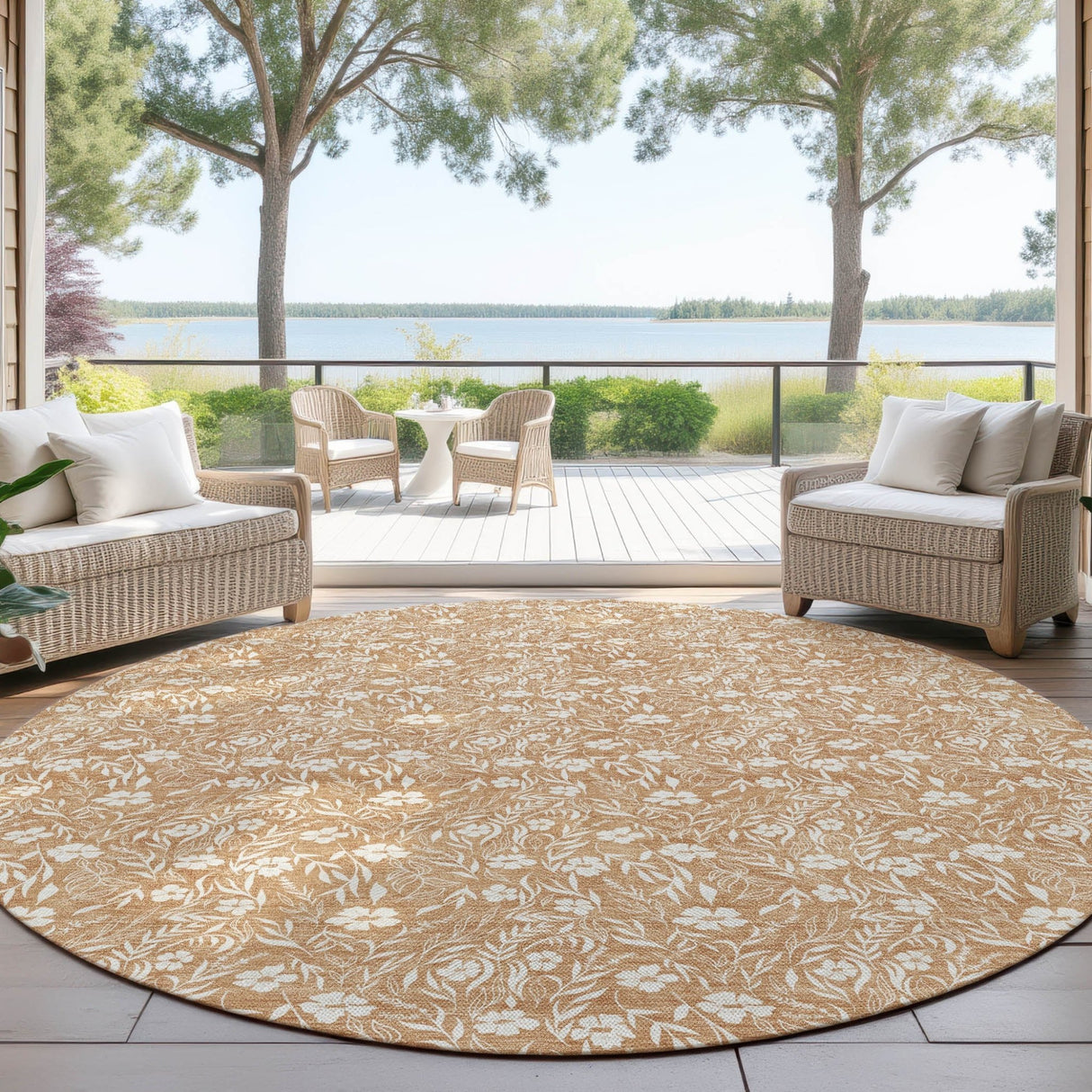 Dalyn Soft Essentials SE4 Copper Rug outdoor lifestyle image