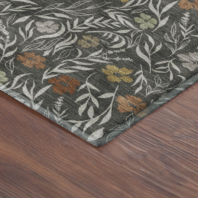 Dalyn Soft Essentials SE4 Graphite Rug corner detail