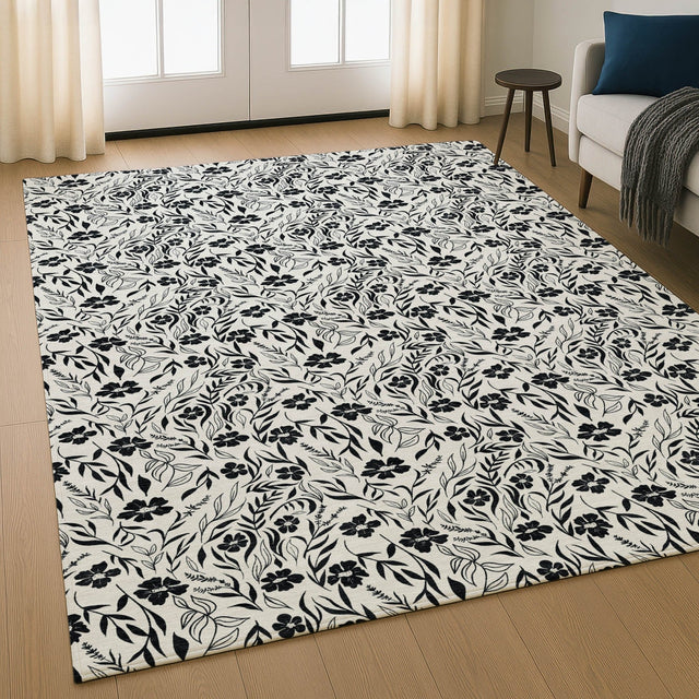 Dalyn Soft Essentials SE4 Ivory Rug shown in a room