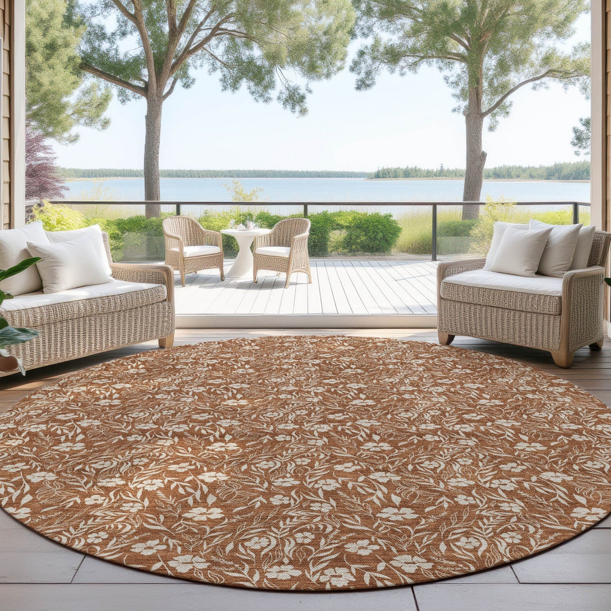 Dalyn Soft Essentials SE4 Paprika Rug outdoor lifestyle image