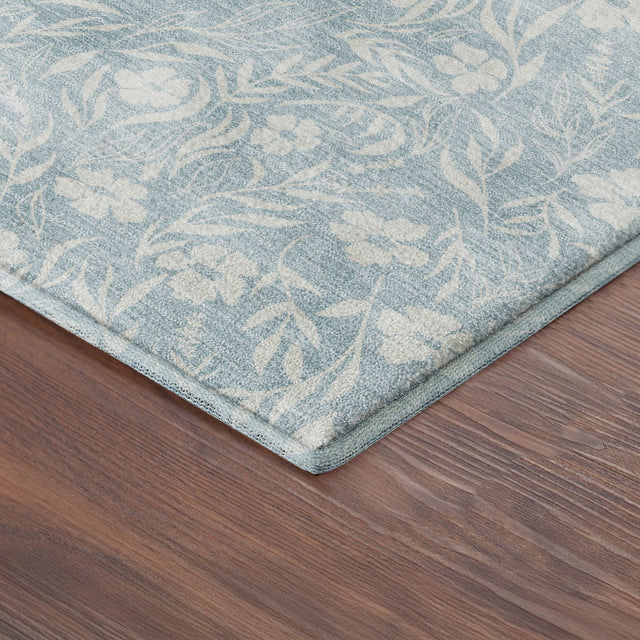 Dalyn Soft Essentials SE4 Sky Rug corner detail
