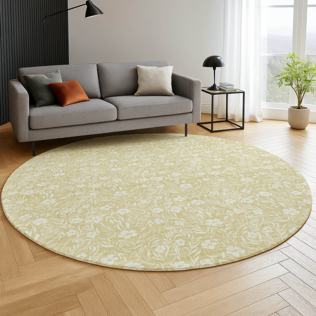 Dalyn Soft Essentials SE4 Wheat Rug shown in a room