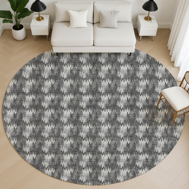 Dalyn Soft Essentials SE5 Black Rug shown in a room