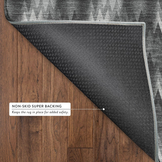 Dalyn Soft Essentials SE5 Black Rug backing detail