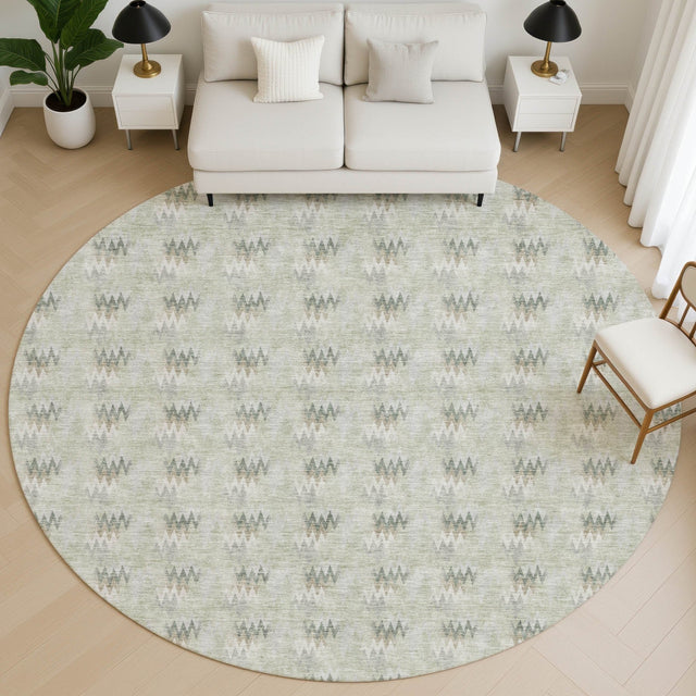 Dalyn Soft Essentials SE5 Celery Rug shown in a room