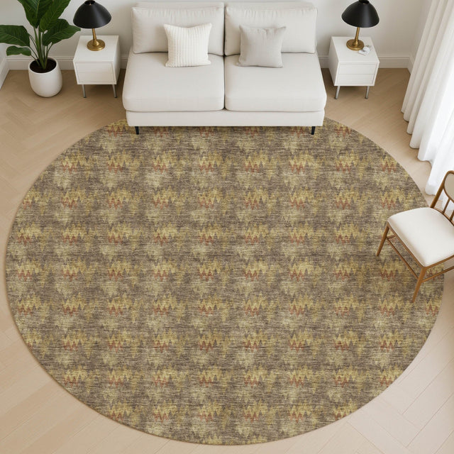 Dalyn Soft Essentials SE5 Earth Rug shown in a room