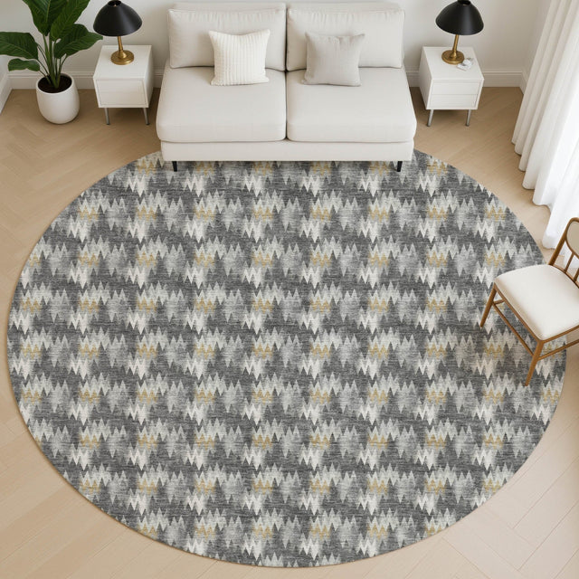 Dalyn Soft Essentials SE5 Graphite Rug shown in a room
