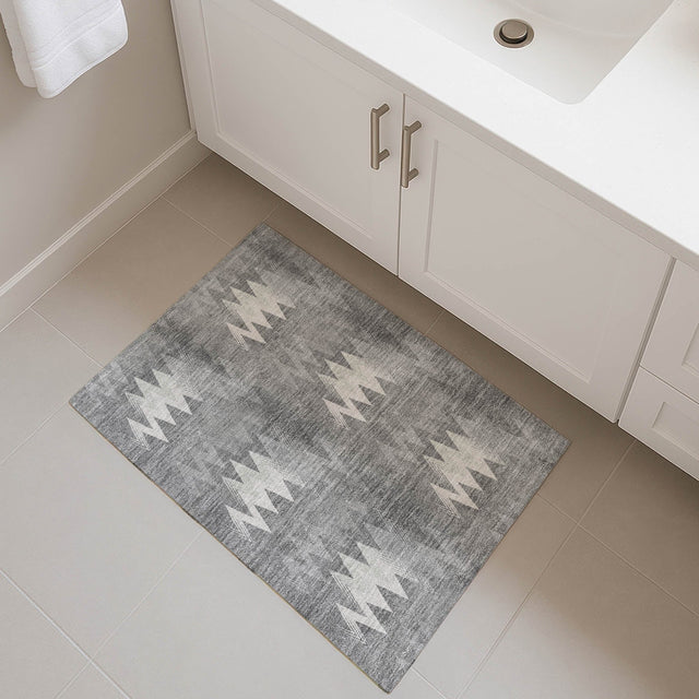 Dalyn Soft Essentials SE5 Gray Rug shown in a room