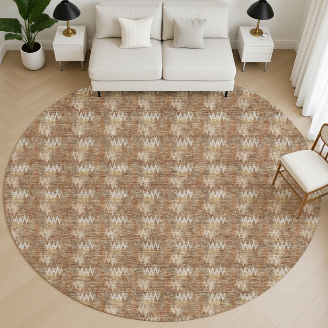 Dalyn Soft Essentials SE5 Paprika Rug shown in a room