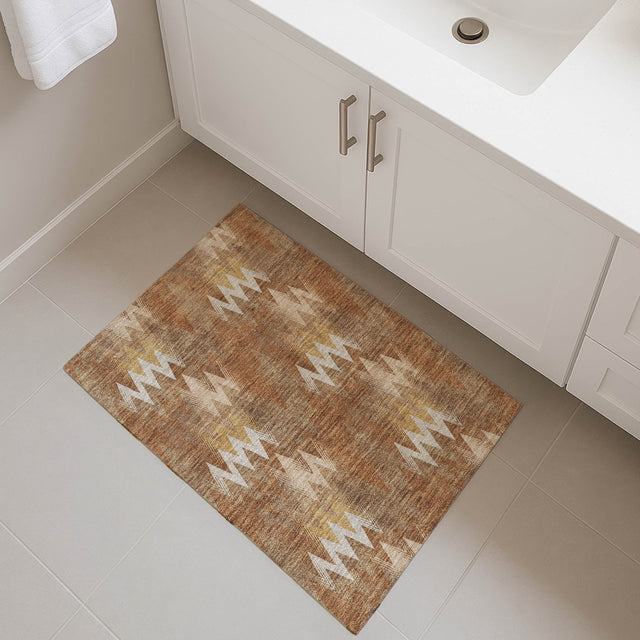 Dalyn Soft Essentials SE5 Paprika Rug shown in a room