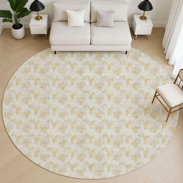 Dalyn Soft Essentials SE5 Wheat Rug shown in a room