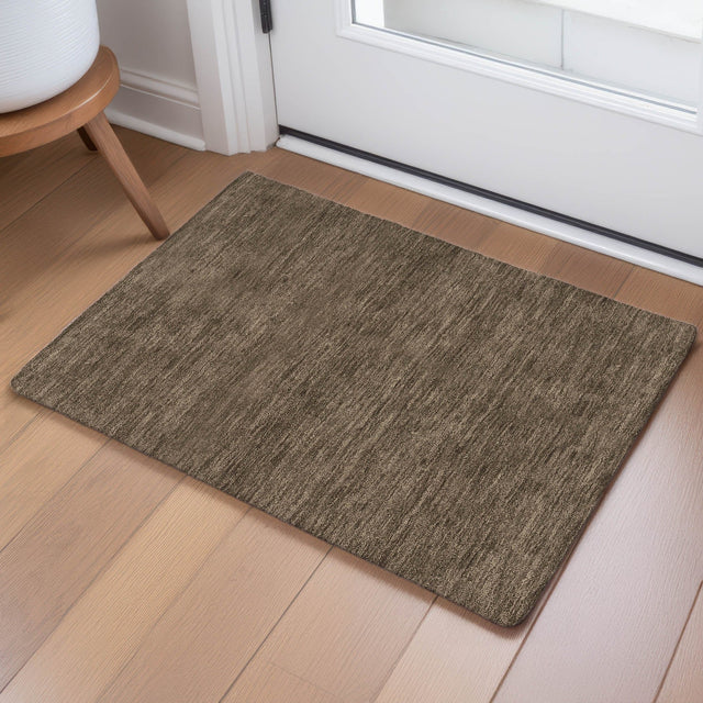 Dalyn Soft Essentials SE6 Chocolate Rug shown in a room
