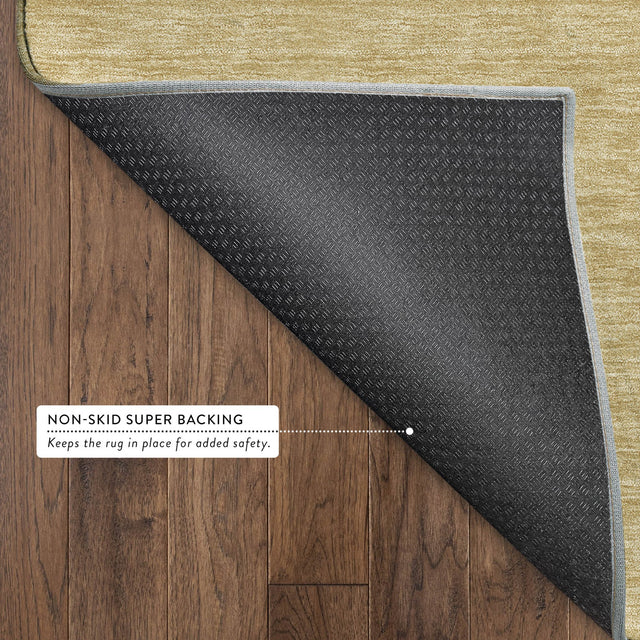 Dalyn Soft Essentials SE6 Gold Rug backing detail