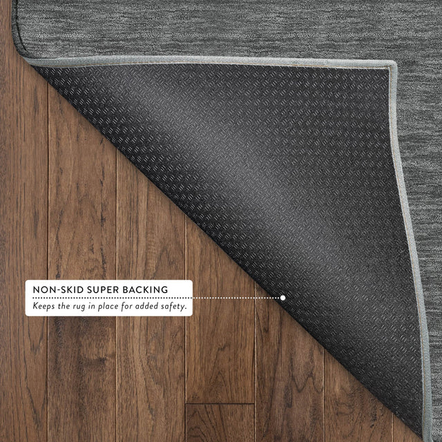 Dalyn Soft Essentials SE6 Graphite Rug backing detail